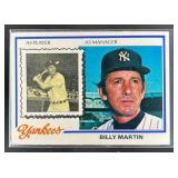 1978 TOPPS BASEBALL BILLY MARTIN #721 NEW YORK YAN