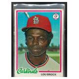 1978 TOPPS BASEBALL LOU BROCK #170 ST. LOUIS CARDI