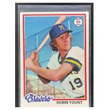 1978 TOPPS BASEBALL ROBIN YOUNT #173 MILWAUKEE BRE