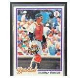1978 TOPPS BURGER KING NEW YORK YANKEES THURMAN MU