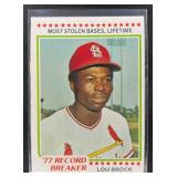 1978 TOPPS LOU BROCK #1 ST. LOUIS CARDINALS