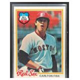 1978 TOPPS BASEBALL CARLTON FISK #270 BOSTON RED S