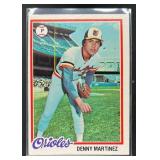 1978 TOPPS BASEBALL DENNY MARTINEZ #119 BALTIMORE
