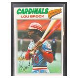 1977 TOPPS BASEBALL LOU BROCK #355 ST. LOUIS CARDI
