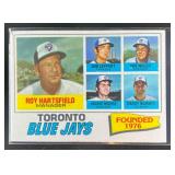 1977 Topps Toronto Blue Jays / Roy Hartsfield Don