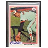 1978 TOPPS BASEBALL DOUG DECINCES #9 BALTIMORE ORI