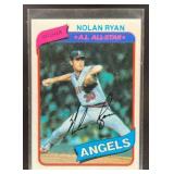 1980 TOPPS BASEBALL NOLAN RYAN #580 ALL-STAR