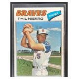 1977 TOPPS BASEBALL PHIL NIEKRO #615 ATLANTA BRAVE