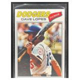 1977 TOPPS BASEBALL DAVE LOPES #180 LOS ANGELES DO