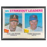 1977 TOPPS 1976 STRIKEOUT LEADERS (NOLAN RYAN / TO