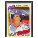 1980 TOPPS BASEBALL DWIGHT EVANS #405 BOSTON RED S