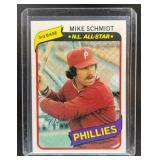 1980 TOPPS BASEBALL MIKE SCHMIDT #270 ALL-STAR PHI
