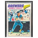 1977 TOPPS BASEBALL ROBIN YOUNT #635 MILWAUKEE BRE