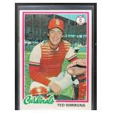 1978 TOPPS BASEBALL TED SIMMONS #380 ST. LOUIS CAR