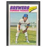 1977 TOPPS BASEBALL GORMAN THOMAS #439 MILWAUKEE B