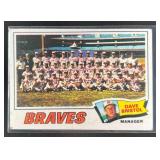 1977 TOPPS ATLANTA BRAVES DAVE BRISTOL #442 TEAM C
