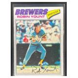 1977 TOPPS BASEBALL ROBIN YOUNT #635 MILWAUKEE BRE