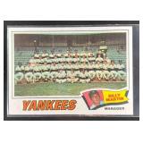 1977 TOPPS NEW YORK YANKEES BILLY MARTIN #387 TEAM
