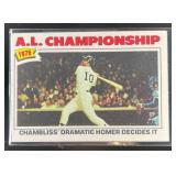 1977 TOPPS 1976 A.L. CHAMPIONSHIP AL #276 NEW YORK