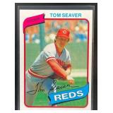 1980 TOPPS BASEBALL TOM SEAVER #500 CINCINNATI RED
