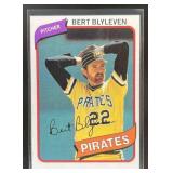 1980 TOPPS BASEBALL BERT BLYLEVEN #457 PITTSBURGH