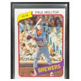 1980 TOPPS BASEBALL PAUL MOLITOR #406 MILWAUKEE BR