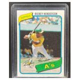 1980 TOPPS BASEBALL RICKEY HENDERSON #482 RC OAKLA