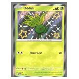 2024 POKEMON PALDEAN FATES ODDISH #092/091 SHINY R