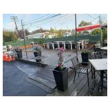 Outdoor metal planter Ea.