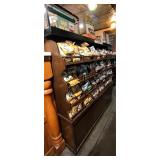 Wooden retail merchandise counter
