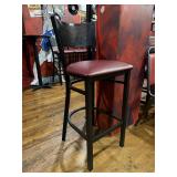 25xMetal frame cushioned bar stools