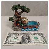Train Snow Globe & Tea Lite Candle Holder