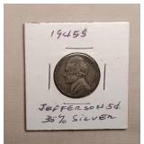 1945 (S) Jefferson Nickle (35%)