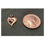 .7 gram 14k Gold Filled Heart Pendent