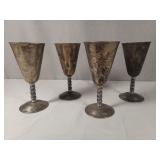Silver Plated Goblets - Toledo Spain