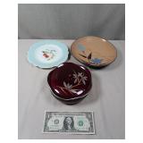 Small Vintage Plates and Bowl