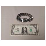 Heavy Stainless Steel Skull Bracelet
