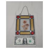 Small Vintage Stained Glass Window Decoration