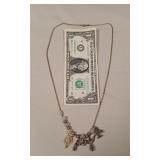28.10 g Vintage .925 Silver Charms & Necklace