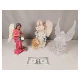 Angel Figurine Lot x3