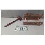 Small 1967 Vintage Gavel & Wood Craft