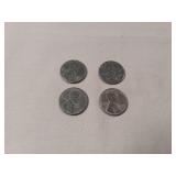 Vintage Steel Pennies x4