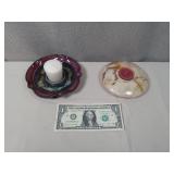 Marble & Pottery Candle Holders with Candle