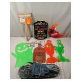 Lot of Halloween Signs