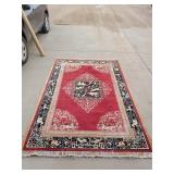 Authentic 6' x 9' Persian Rug - 100% Silk Carpet