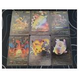 Pokemon Rare Black Foil Cards Lot