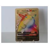 Pokemon Rare Gold Pikachu Vmax Rainbow