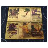 Pokemon Rare Gold Foil Cards Lot