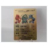 Pokemon Rare Gold Charmander, Squirtle, GX
