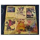 Pokemon Rare Gold Foil Cards Lot